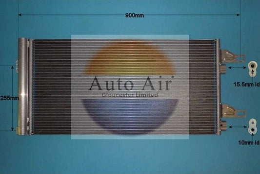 AUTO AIR 16-9802 Air Condenser A/C Air Conditioning Fits Citroen Fiat Peugeot
