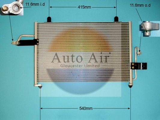 AUTO AIR 16-9799 Air Conditioning Condenser Fits Chevrolet Tacuma Daewoo Tacuma
