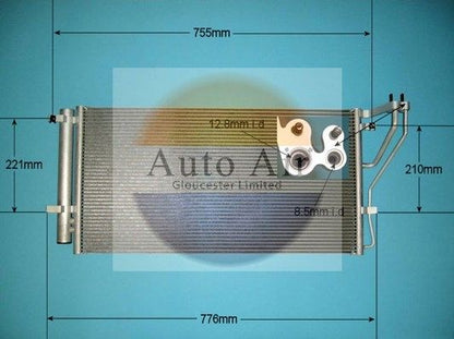 AUTO AIR 16-1354 Air Conditioning Condenser Air Con Replacement Fits Kia Carens
