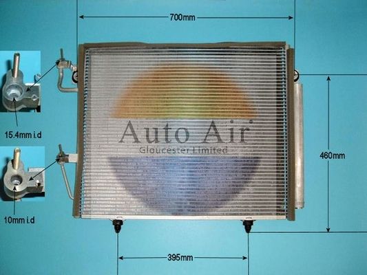 Auto Air 16-2091 A/C Condenser Air Conditioning Fits Mitsubishi Pajero/Shogun