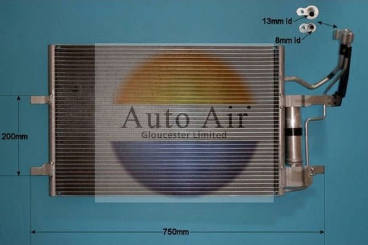 AUTO AIR 16-9916 Air Condenser A/C Air Conditioning Fits Mazda Mazda3 Mazda5
