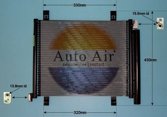 Auto Air 16-9978 A/C Air Con Condenser Air Conditioning Fits Seat Skoda VW