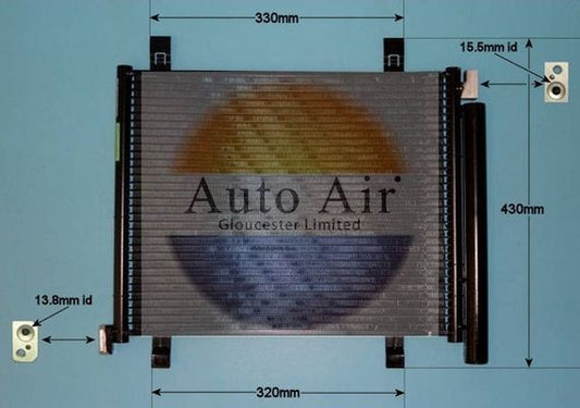 Auto Air 16-9978 A/C Air Con Condenser Air Conditioning Fits Seat Skoda VW