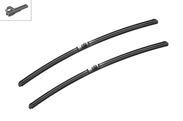 2 x BOSCH AEROTWIN A943S Flat Wiper Blades (Pair) 650/650mm Fits Porsche VW
