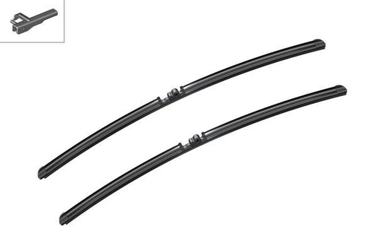 2 x BOSCH AEROTWIN A943S Flat Wiper Blades (Pair) 650/650mm Fits Porsche VW