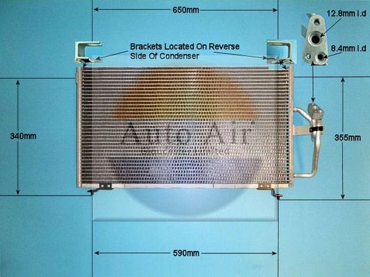 AUTO AIR 16-9718 Air Conditioning Condenser Air Con Replacement Fits Mitsubishi