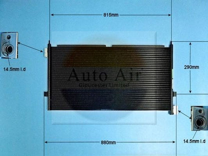 AUTO AIR 16-5009 Air Conditioning Condenser A/C Air Con Replacement Fits VOLVO