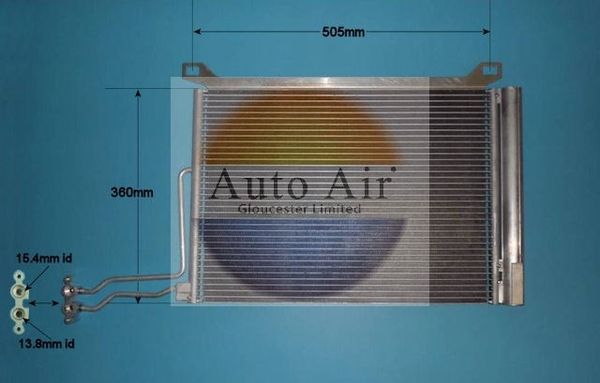 AUTO AIR 16-9915 Air Conditioning Condenser Air Con Replacement Fits Mini Mini