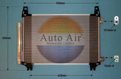 Auto Air 16-1990 A/C Condenser Air Conditioning Fits Toyota Yaris/Vitz Yaris