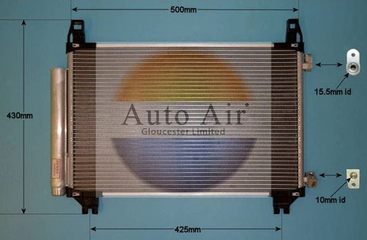Auto Air 16-1990 A/C Condenser Air Conditioning Fits Toyota Yaris/Vitz Yaris