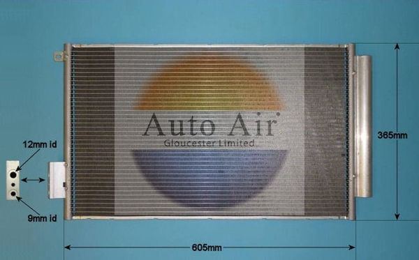 AUTO AIR 16-1994 Air Conditioning Condenser A/C Air Con Fits Fiat Tipo 500L