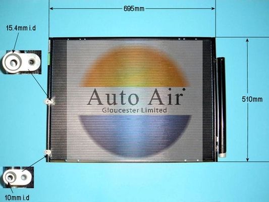 AUTO AIR 16-5011 Air Conditioning Condenser A/C Air Con Replacement For Lexus RX