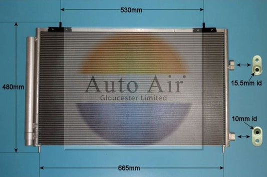 Auto Air 16-5268 A/C Air Con Condenser Air Conditioning Fits Toyota RAV4