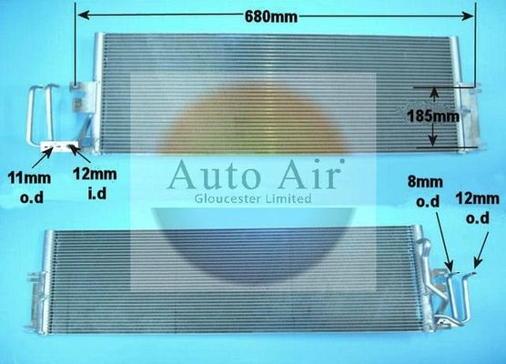AUTO AIR 16-1007 Air Conditioning Condenser A/C Air Con For Vauxhall Vectra