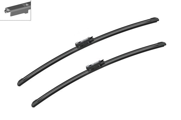 2 x BOSCH AEROTWIN A955S Flat Wiper Blades (Pair) 600/575mm Fits Alpina BMW