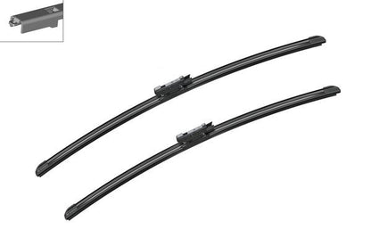 2 x BOSCH AEROTWIN A955S Flat Wiper Blades (Pair) 600/575mm Fits Alpina BMW