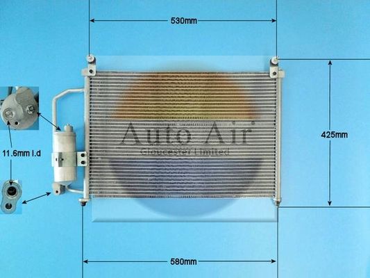 AUTO AIR 16-9758 Air Conditioning Condenser A/C Air Con Fits Daewoo Lanos