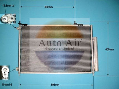 Auto Air 16-1367 A/C Air Con Condenser Air Conditioning Fits Honda CR-V