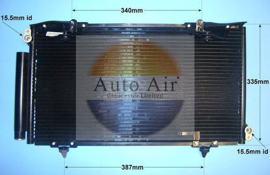 AUTO AIR 16-9965 Air Conditioning Condenser A/C Air Con Fits Toyota Avensis