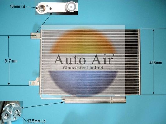 Auto Air 16-9926 Air Conditioning Condenser Fits Mercedes-Benz A-Class B-Class