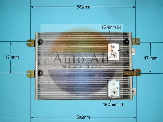 AUTO AIR 16-9921 Air Conditioning Condenser A/C Air Con Fits IVECO GINAF