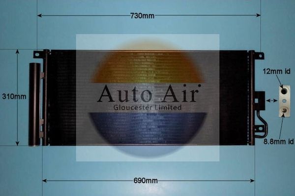 AUTO AIR 16-1441 Air Condenser A/C Air Conditioning Fits Chevrolet Vauxhall