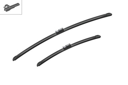 2 x BOSCH AEROTWIN A978S Flat Wiper Blades (Pair) 650/425mm Fits Ford Peugeot