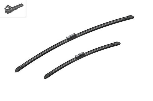 2 x BOSCH AEROTWIN A978S Flat Wiper Blades (Pair) 650/425mm Fits Ford Peugeot