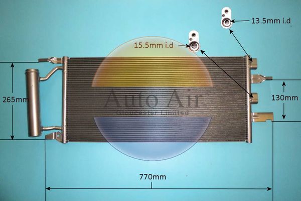 AUTO AIR 16-0059 Air Conditioning Condenser A/C Air Con Replacement For BMW Mini