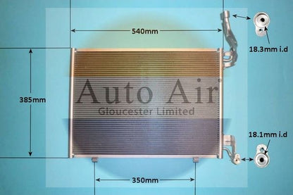 Auto Air 16-1410 A/C Air Con Condenser Air Conditioning For Ford Transit Tourneo