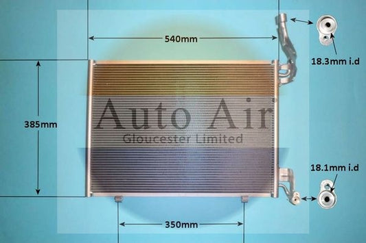 Auto Air 16-1410 A/C Air Con Condenser Air Conditioning For Ford Transit Tourneo