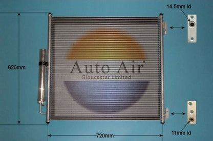 Auto Air 16-1438 A/C Air Con Condenser Air Conditioning Fits Land Rover