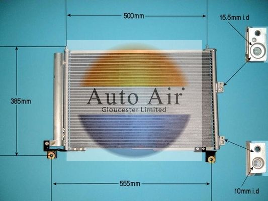 Auto Air 16-9710 Air Conditioning Condenser For Ford Ranger Mazda B-Series BT-50