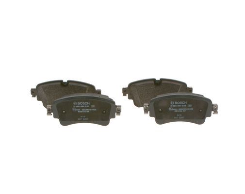 BOSCH 0986494833 Brake Pad Set For Disc Brake Rear 17.3mm Thickness Fits Audi VW