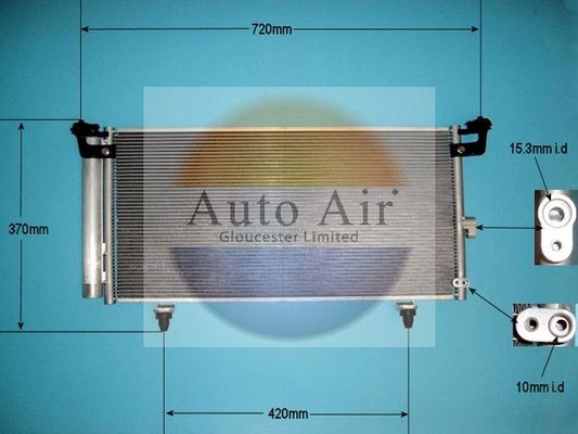 AUTO AIR 16-9953 Air Condenser A/C Air Conditioning Fits Subaru Legacy Outback