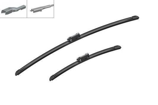 2 x BOSCH AM246S Wiper Blades (Pair) Fits Alfa Chevrolet Citroen Fiat Ford Opel