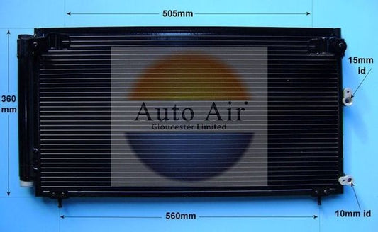 AUTO AIR 16-3935 Air Conditioning Condenser Air Con Replacement Fits Lexus IS C
