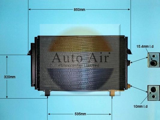 AUTO AIR 16-8909 Air Conditioning Condenser A/C Air Con Fits Toyota RAV4