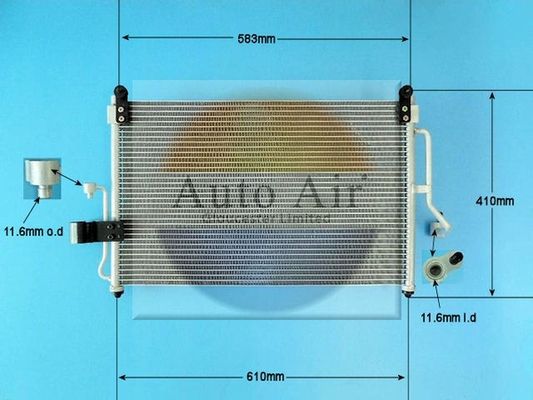 AUTO AIR 16-9785 Air Conditioning Condenser A/C Air Con Fits Daewoo Nubira