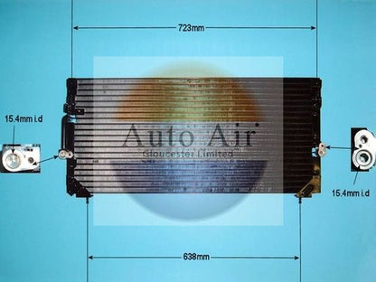 AUTO AIR 16-1024 Air Conditioning Condenser A/C Fits Toyota Land Cruiser 80
