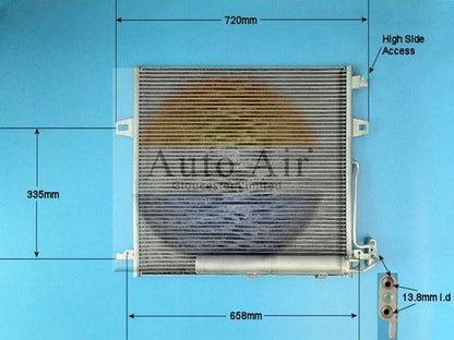 Auto Air 16-1331 A/C Air Con Condenser Air Conditioning Fits Mercedes-Benz