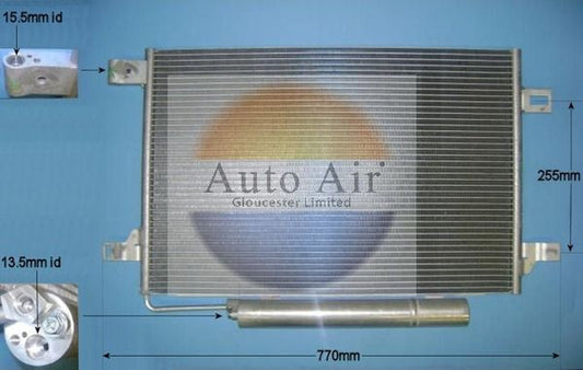 AUTO AIR 16-9925 Air Conditioning Condenser Fits Mercedes-Benz A-Class B-Class