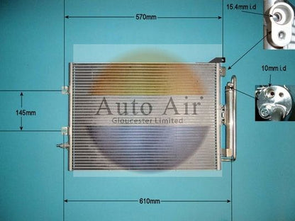 AUTO AIR 16-1094 Air Conditioning Condenser For Renault Clio Modus / Grand Modus