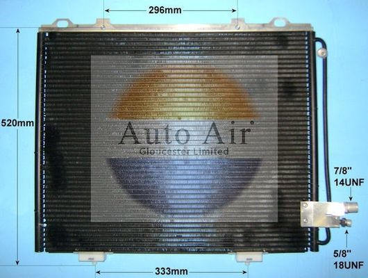 AUTO AIR 16-6585 Air Condenser A/C Air Conditioning Fits Mercedes-Benz E-Class