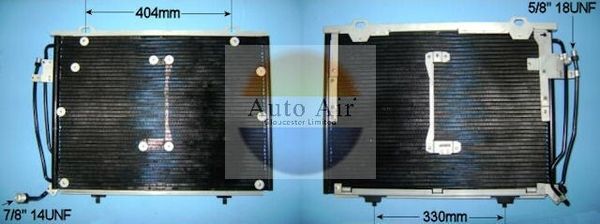 AUTO AIR 16-6586 Air Conditioning Condenser Fits Mercedes-Benz C-Class CLK
