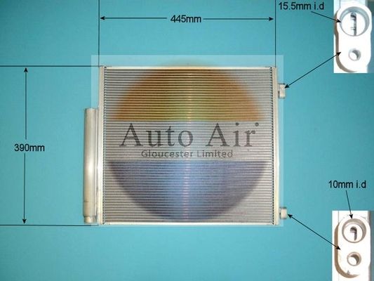AUTO AIR 16-8920 Air Conditioning Condenser Fits Aston Martin Cygnet Toyota iQ