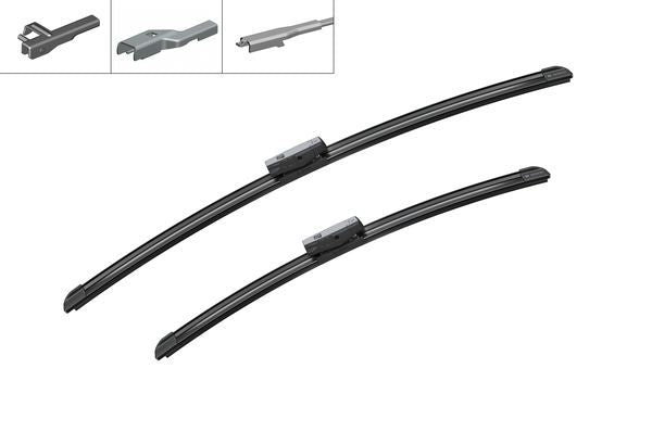 2x BOSCH Wiper Blades (Pair) Fits Alpina Audi BMW Infiniti Jaguar Land Rover