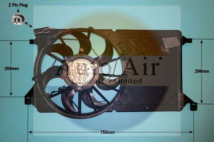 AUTO AIR 05-1271 Radiator Fan Electric Motor Centre Cooling System Fits Ford