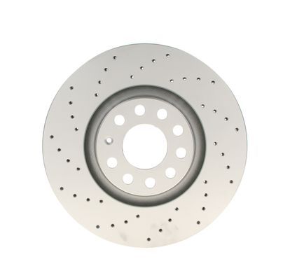 BOSCH 0986479258 Brake Disc Front Perforated Vented 320mm Outer Ø Fits Audi A4