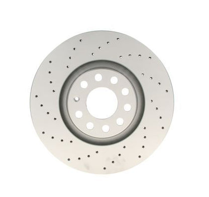 BOSCH 0986479258 Brake Disc Front Perforated Vented 320mm Outer Ø Fits Audi A4